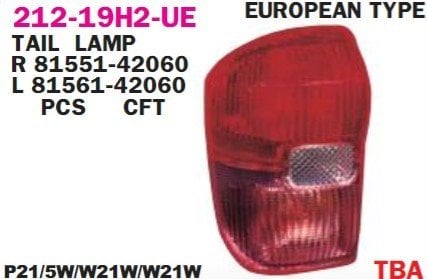 TOYOTA	RAV4 (A2) STOP LAMBASI SAĞ 01-03 Benzin