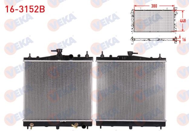NISSAN NOTE (E11) 1.6 2006-2013 / TIIDA (C11) 1.6 2007-2012 / MICRA (K12) 1.2 - 1.4 2003-2010 SU RADYATORU BRAZING
