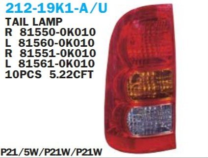 TOYOTA	HILUX (N1, N2) STOP LAMBASI SOL 06-08 Dizel