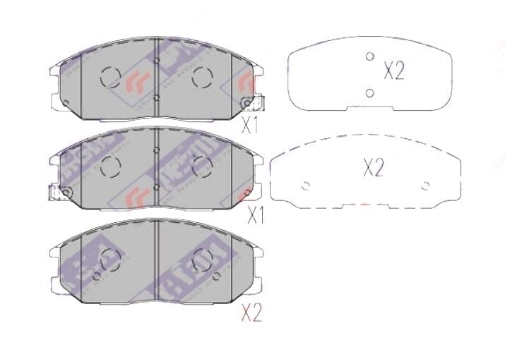 Ssangyong Actyon Sport-Kyron 05-12-Rexton-Korando Sports Pickup 12-19 Ön Balata
