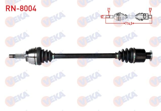 Renault Kangoo (KC0/1) 1.9 DTI Uzunluk 725,7mm 1998-2008 Komple Aks Sağ Ön