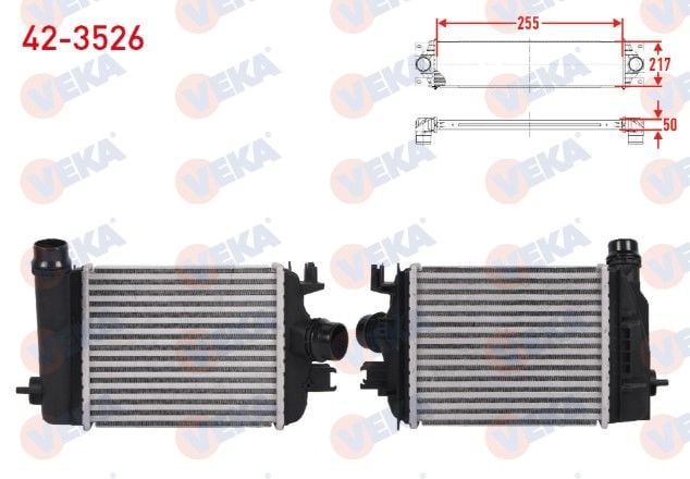RENAULT CLIO V 1.0 TCE 2020- TURBO RADYATORU (INTERCOOLER)