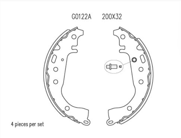 Geely MK Arka Fren Pabuç