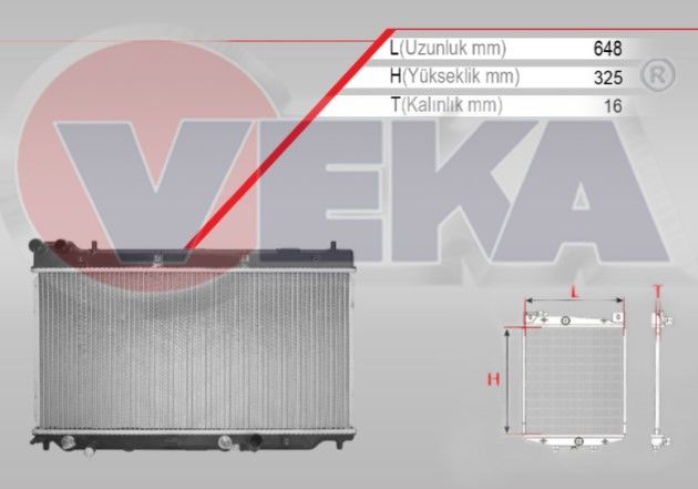 HONDA JAZZ II (GD) 1.4 8v A-T UZUN TIP 2002-2008 SU RADYATORU BRAZING