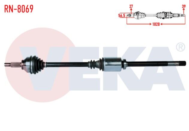 Renault Trafic II (FL) 1.9 DCI Uzunluk 1020mm 2001-2006 Komple Aks Sağ Ön