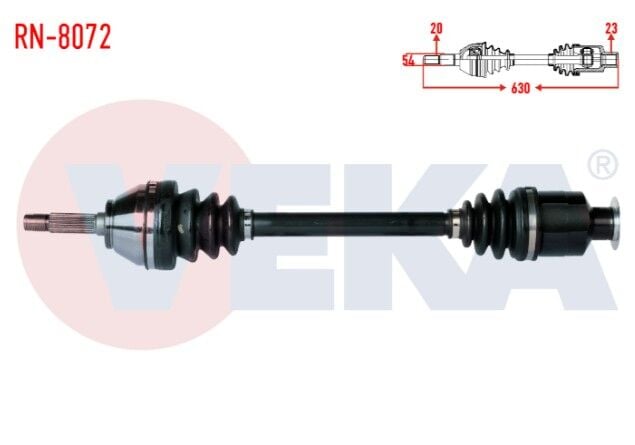 Dacia Logan Pick-Up 1.5 DCI Uzunluk 630mm 2007- Komple Aks Sol-Sağ Ön
