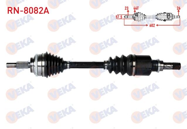 Renault Thalia II 1.5 DCI Absli 44 Dış Uzunluk 602mm 2008- Komple Aks Sol Ön