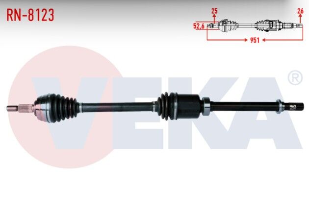 Dacia Duster 1.5 DCI 4X2 Uzunluk 951mm 2012- Komple Aks Sağ Ön