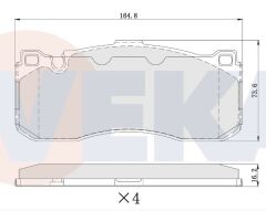 BMW 3 SERISI (E90) 2005-2011 / 1 SERISI (E81 - E87) 2006-2011 FREN BALATA ON