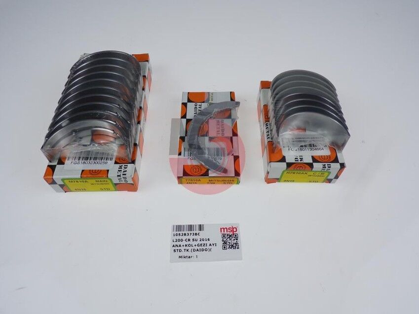 MITSUBISHI L200 CR SU 2016 Ana Yatak+ Kol Yatak+ Gezi Ayı STD.TK.(DAIDO)(1 Araçlık) 4N15