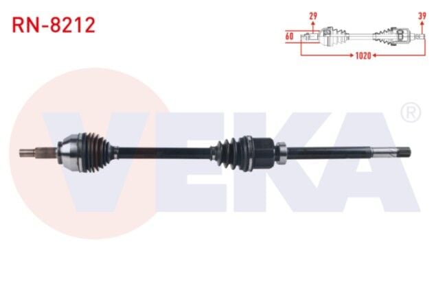 Renault Trafic III (JG_) 1.6 DCI Uzunluk 1020 mm 2014- Komple Aks Sağ Ön