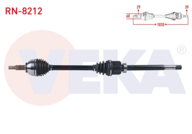 Renault Trafic III (JG_) 1.6 DCI Uzunluk 1020 mm 2014- Komple Aks Sağ Ön