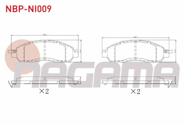 Nissan Navara NP300 (D23) 2.3 DCI 2015- Fren Balata Ön İkazlı