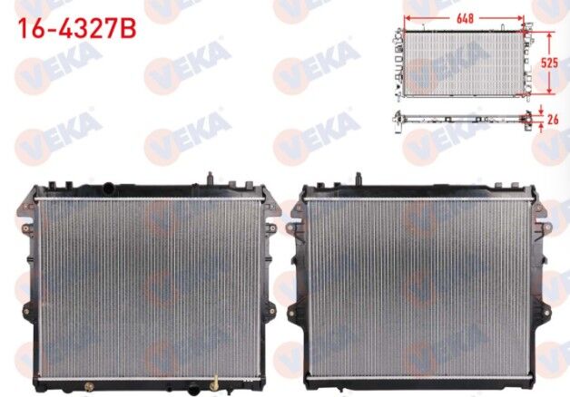 Toyota Hilux (Vigo) Pick Up (TGN1_, GGN2_, GGN1_, KUN2_, KUN1_) 2.5 D-4D A-T 2005-2011 Su Radyatörü Brazing