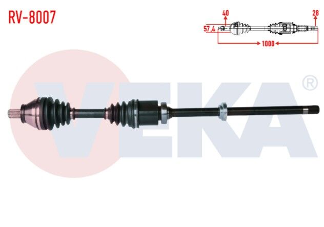 Land Rover Freelander II (FA) 2.2 TD4 A-T Uzunluk 1000 mm 2006-2014 Komple Aks Sağ Ön