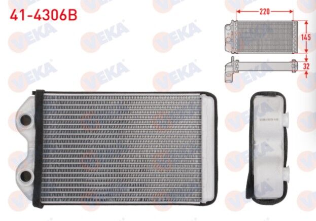 Toyota Hilux (_N_) 2.4 D Kısa Çıkış 1983-2005 Kalorifer Radyatörü Brazing