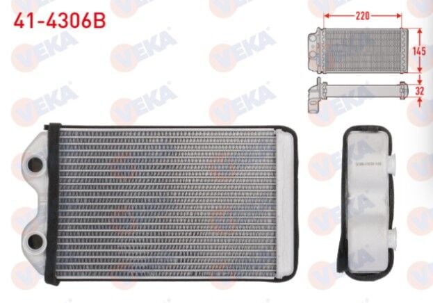 Toyota Hilux (_N_) 2.4 D Kısa Çıkış 1983-2005 Kalorifer Radyatörü Brazing