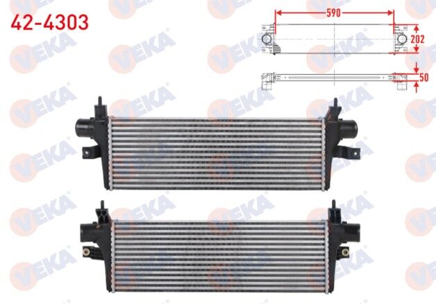 Toyota Hilux VIII Revo Pick Up (GUN1_,GUN13_) 2.4 D 2015- Turbo Radyatörü (Intercooler)