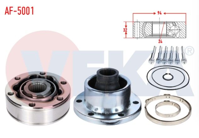 ALFA ROMEO 33 (905) 1.3 FREZE DIS 24 UZUNLUK 32 mm 1983-1993 AKS KAFASI SOL-SAG ON IC