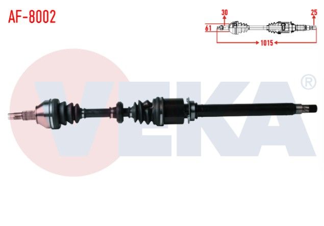 ALFA ROMEO 159 (939) 1.9 JTDM M-T UZUNLUK 1015mm 2006-2011 KOMPLE AKS SAG ON