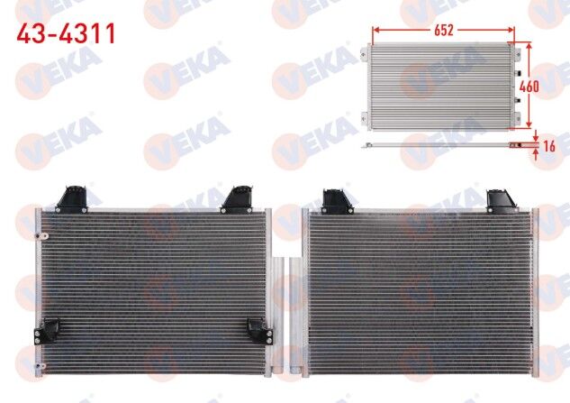 Toyota Hilux Pick Up (TGN1_, GGN2_, GGN1_, KUN2_, KUN1_) 2.5 D-4D 2005-2011 Klima Radyatörü