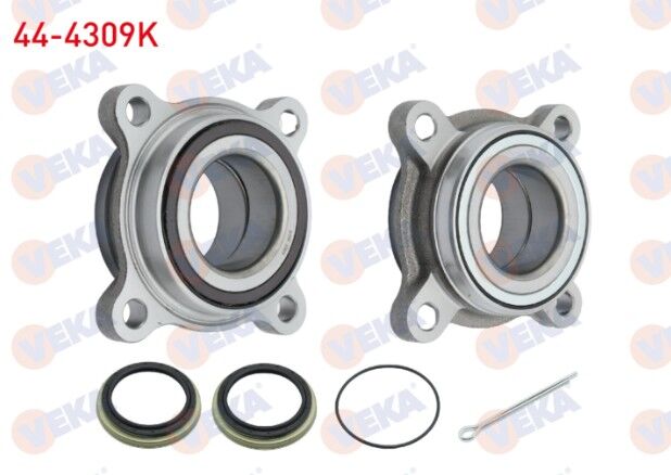 Toyota Hilux Vigo (TGN1_, GGN2_, GGN1_, KUN2_, KUN1_) 2.5 D 4X4 4 Bijon Kit Manyetik ABS Halkalı 2005-2011 Porya Sol-Sağ Ön Rulmanlı