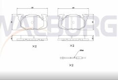 RENAULT R9 (L42) 1.4 1985-2000/ R11 (B/C37) 1.4 1983-1995/ R11 (B/C37) 1.7 1983-1995/ CLIO I 1.4 1990-1998/ R19 1.4 1988-2001/ EXPRESS (F40,G40) 1.9 D 1985-1998 FREN BALATA ON FISLI