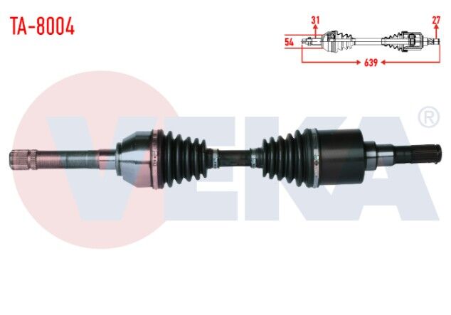 Tata Xenon 2.2 16v TD Uzunluk 639mm 2011- Komple Aks Sağ Ön