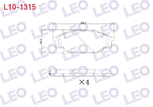 Toyota Hilux Pick Up (_N_) 2.4 D 4X4 1983-2005/Hiace II (H5_) 2.4 D 1983-1989/Hilux Pick Up (_N_) 2.5 D 1983-2005 Fren Balata Ön Tel Delikli