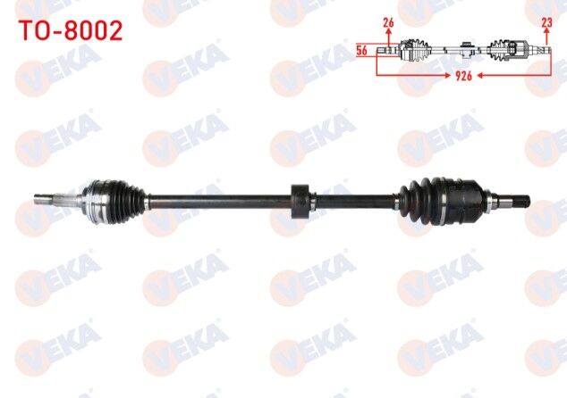 Toyota Corolla (_E10_) 1.6i Uzunluk 926mm 1992-1997 Komple Aks Sağ Ön