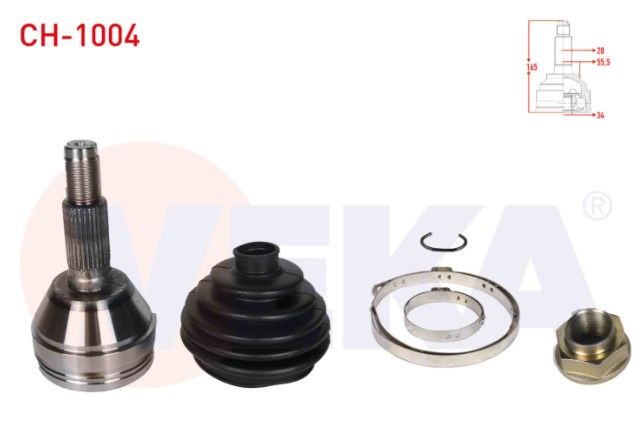 CHEVROLET EPICA (V250) 2.0 D 28X34X55,50 UZUNLUK 165mm 2007-2011 AKS KAFASI SOL-SAG ON DIS