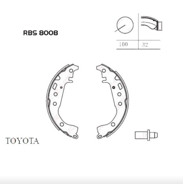 Yaris 99-02 Arka Fren Balata (Pabuc)
