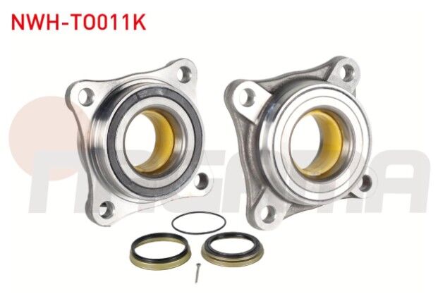 Toyota Hilux Vigo (TGN1_, GGN2_, GGN1_, KUN2_, KUN1_) 2.5 D - 2.5 D-4D - 3.0 D-4D 4X4 05-11/Hilux VIII Revo Pick Up (GUN1_,GUN13_) 2.4 D - 2.8 D 4X4 15- Porya Sol-Sağ Ön Rulmanlı 4 Bjn Absli