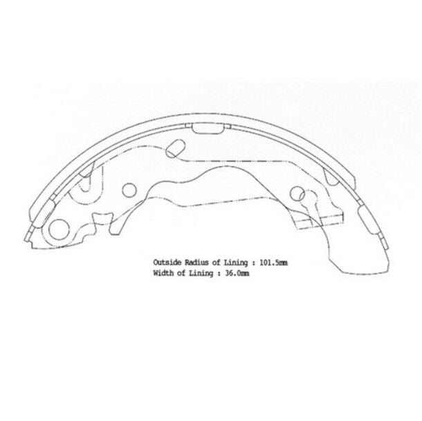 Accent Admire 03-06/Elantra 90-95/Matrix 01-10 Arka Fren Balata (Pabuc)