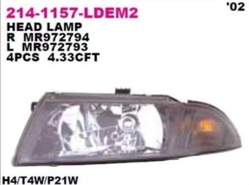 MITSUBISHI CARISMA FAR SOL 00- BENZIN