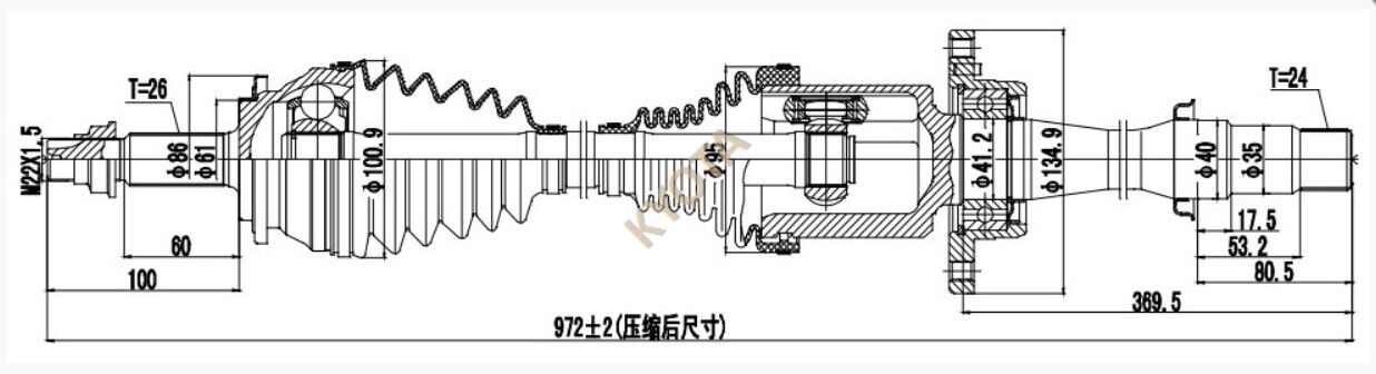 Rav4 06-10 Aks Komple Sağ Kyota