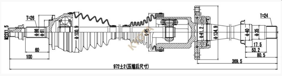 Rav4 06-10 Aks Komple Sağ Kyota