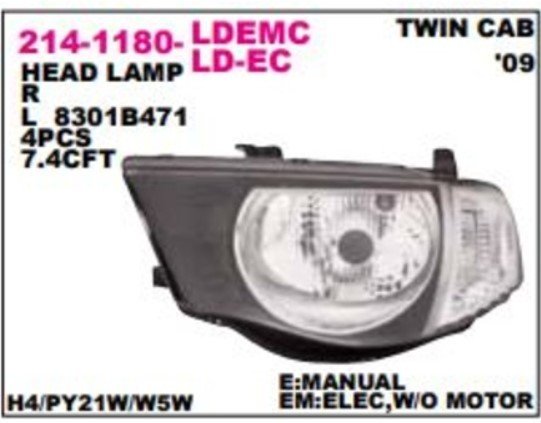 MITSUBISHI L200 (KA, KB) FAR SOL 08-09	Dizel