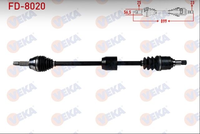 Ford Escort VII 1.6 16v Uzunluk 899mm 1995-1999 Komple Aks Ön Sağ