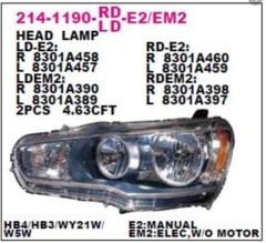 MITSUBISHI LANCER FAR SOL 08- BENZIN