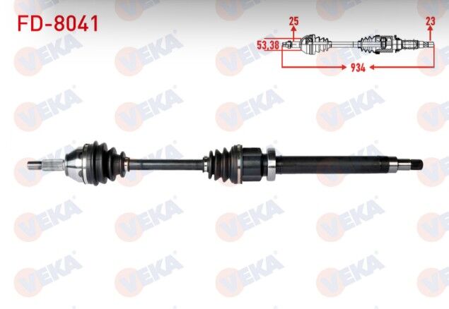 Ford Focus I (DAW,DBW) 1.4i 16v Uzunluk 934mm 1998-2004 Komple Aks Sağ Ön