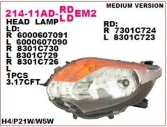 MITSUBISHI L200 (KK, KL) FAR SOL 16- Dizel KROM