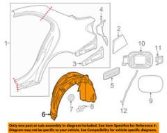 Mercedes W205 Çamurluk Davlumbazı Sol Arka 2056900730