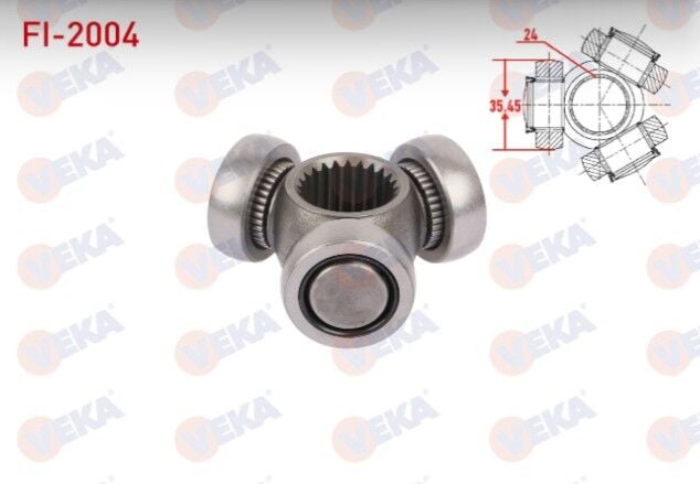 Fiat Doblo 1.3 MJT - 1.9 JTD 2001-2010 / Punto 1.9 JTD 2001-2010 / Idea 1.3 MJT - 1.9 JTD 2003- / Punto 1.9 JTD 2001-2010 / Grande Punto 1.3 MJT 2005-2012 Aks Mafsalı Sol-Sağ Ön 35,45X24