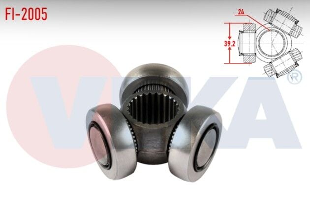 Fiat Linea 1.3 MJT - 1.4 T-JET 2007 Aks Mafsalı Sol-Sağ Ön 39,2X24