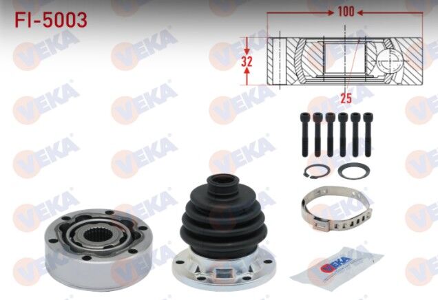 Fiat Tempra 1.4i 1992-1999 Aks Kafası Sol Ön İç 25X32X100