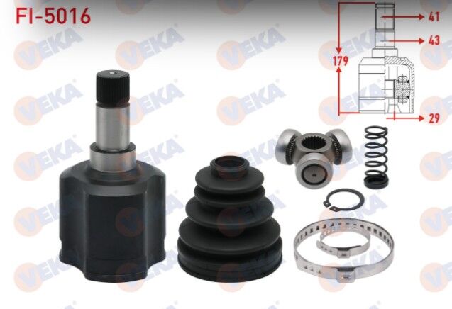 Fiat Ducato (250) 2.3 MJT 41X29X43 Uzunluk 179mm 2006-2014 Aks Kafası Sol Ön İç