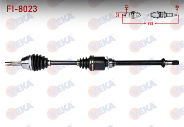 Fiat Albea 1.3 MJT Uzunluk 928mm 2007- Komple Aks Sağ Ön