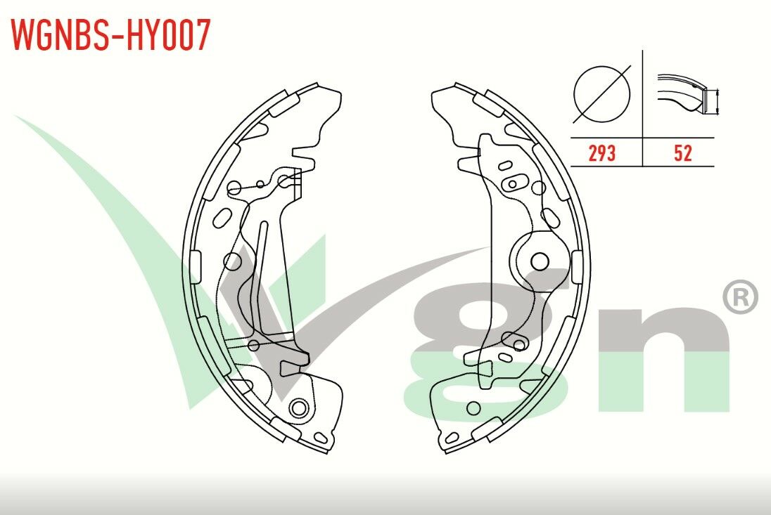 HYUNDAI STAREX 2.5 CRDI LEVYELI 293X52 mm 1997-2007/HYUNDAI STAREX 2.4i 1997-2007/HYUNDAI STAREX 2.5 TD 1997-2007/HYUNDAI H1 2.5 CRDI 2008- FREN PABUC BALATA ARKA
