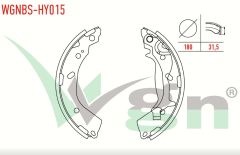 HYUNDAI GETZ (TB) 1.1i LEVYELI 180X31,5 mm 2002-2008/GETZ 1.5 CRDI- 2002-2008/GETZ 1.4i 2002-2008/GETZ 1.6i 2002-2008/GETZ 1.3i 2002-2008 FREN PABUC BALATA ARKA